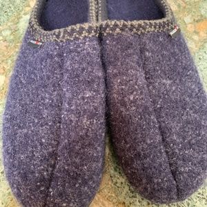 NWOT Halfinger Wool Slippers Rubber Sole EU 46